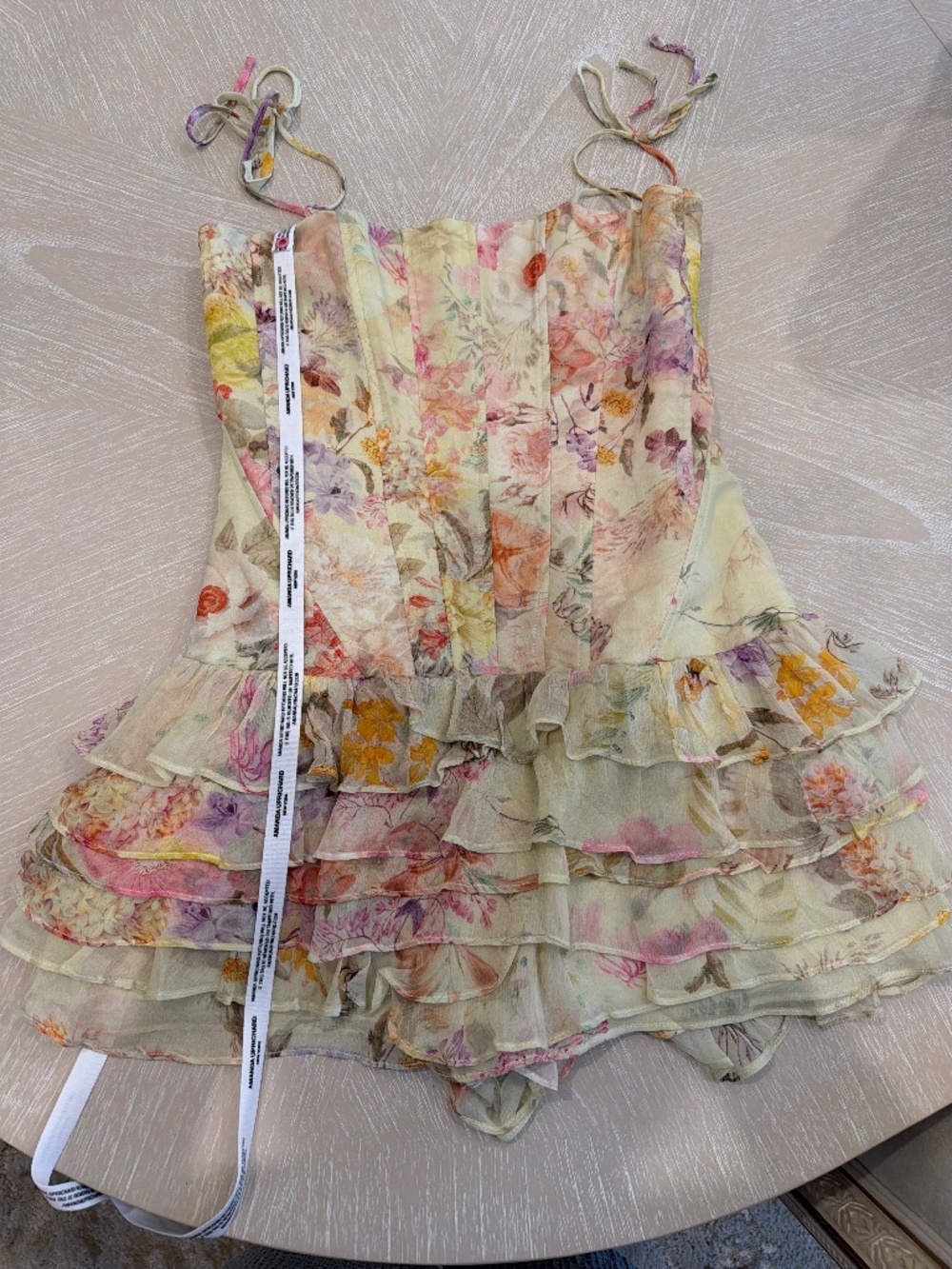 Amanda uprichard Laureline Romper in Whistledown